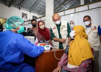 Difasilitasi LPDB-KUMKM, Ratusan UMKM di Purbalingga di Vaksinasi Covid-19