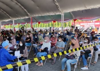 Ribuan Pekerja Industri di Pati dan Kudus Disuntik Vaksin Covid-19