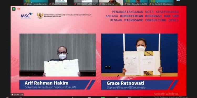Teken Kerja Sama dengan MSC, Kemenkop UKM Bakal Tingkatkan Kapasitas Koperasi dan UMKM Menuju Ekonomi Digital