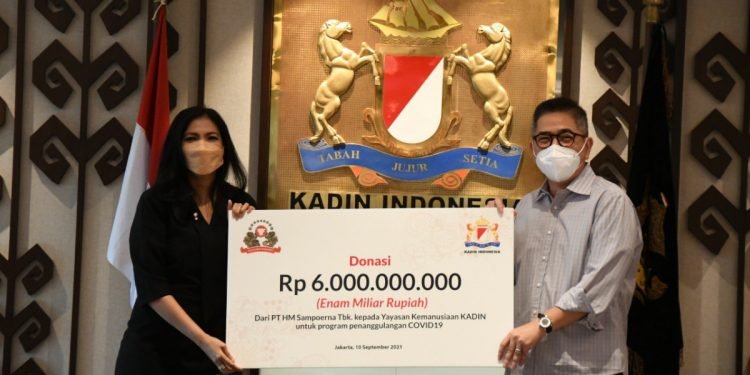 Kadin Indonesia Terima Donasi dari HM Sampoerna Senilai Rp 6 Miliar Perangi Covid-19