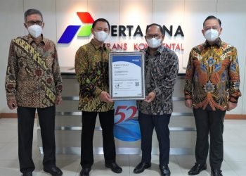 Anak Usaha PIS, Pertamina Trans Kontinental Raih Sertifikat ISO 37001:2016