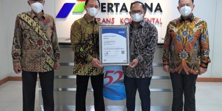 Anak Usaha PIS, Pertamina Trans Kontinental Raih Sertifikat ISO 37001:2016