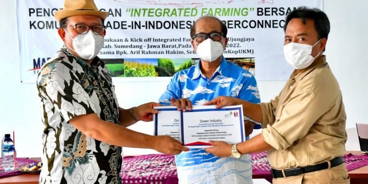 Gandeng IBIMA, KemenKopUKM Gelar Kick-Off Superconnection Integrated Farming di Sumedang