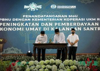 Teken MoU Dengan PBNU, MenKopUKM Ingin Cetak Wirausaha Baru Lewat Pesantren
