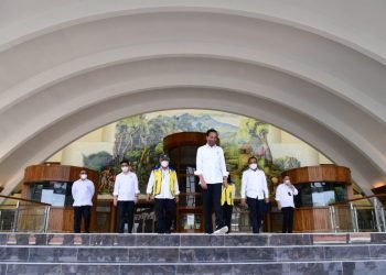 Presiden Jokowi Tinjau Progres Renovasi TMII