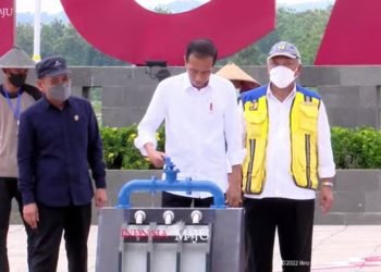 Presiden Resmikan Bendungan Semantok di Nganjuk
