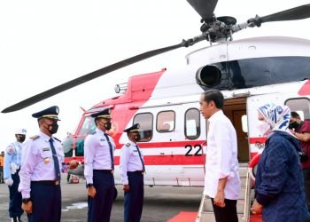 Presiden dan Ibu Iriana Tiba di Kabupaten Sumbawa