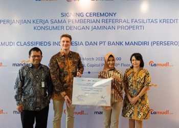 Jalin Kerja Sama, Lamudi.co.id Gandeng Bank Mandiri Sosialisasikan Kemudahan Aplikasi KPR Online