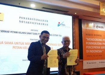 SPKS – MUTU International Teken MoU Fasilitasi Sertifikasi Sawit Berkelanjutan