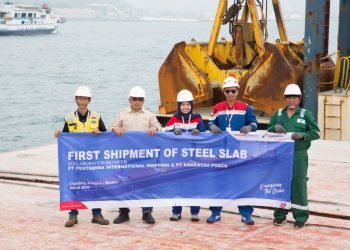 PIS Sukses Angkut 30 Ribu Metrik Ton Lembaran Baja ke Cilegon