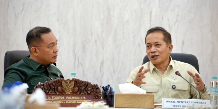 Wamenkop dan Wamen Investasi Sepakat Relaksasi Aturan Perijinan NIB dan KBLI untuk Kopdes Merah Putih