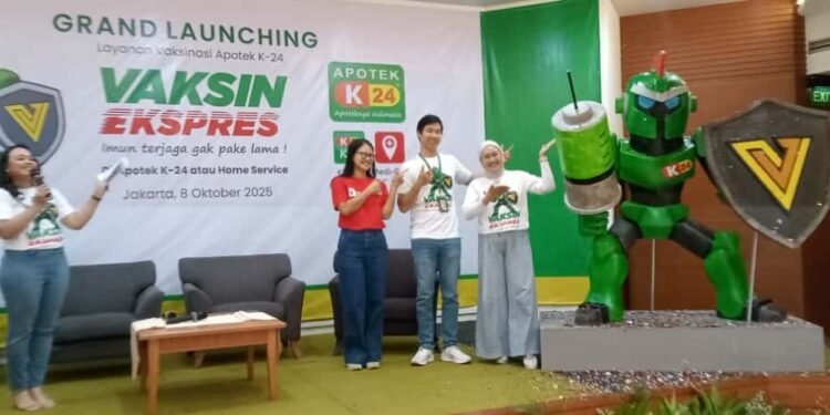 Apotek K-24 Hadirkan Akses Vaksinasi Cepat di Gerai dan Home Service